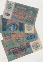 20db-os magyar és osztrák korona bankjegy tétel T:vegyes