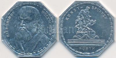 Németország / Weimari Köztársaság ~1920. 20pf Al "Nürnberg-Fürthi villamos / Hieronimus Holzsch...