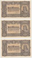 1923. 100K "Magyar Pénzjegynyomda Rt. Budapest" T:I,I-