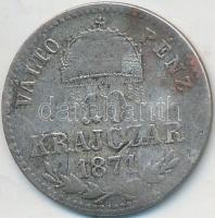 1871GYF 10Kr Ag "Váltó Pénz" T:3