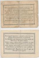 1849. 15Kr + 30Kr "Kossuth bankó" T:III,III-