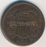 Amerikai Egyesült Államok 1865. 2c Cu-Sn-Zn T:3
USA 1865. 2 Cents Cu-Sn-Zn C:F