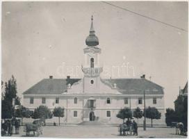 cca 1920 Nagykőrösi városháza, jelzetlen fotó Kerny István (1879-1963) hagyatékából, 12x16 cm