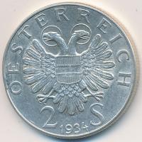 Ausztria 1934. 2Sch Ag "Dollfuss" T:2,2- ütésnyom Austria 1934. 2 Schilling Ag "Dollfuss" C:XF,VF ding