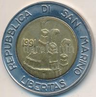 San Marino 1991. 500L T:1-
San Marino 1991. 500 Lire C:AU
