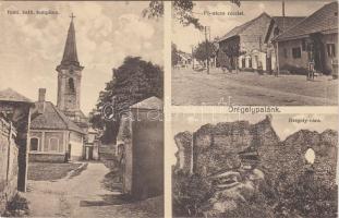 Drégelypalánk, Római katolikus templom, Fő utca és vár; Révész József kiadása