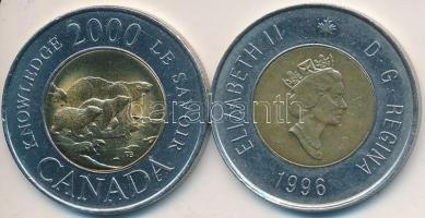 Kanada 1996-2000. 2$ (2xklf) T:2,2-
Canada 1996-2000. 2 Dollars (2xdiff) C:XF,VF