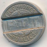 Franciaország 1937. Telefonérme T:2,2- France 1937. Telephone token C:XF,VF