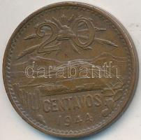 Mexikó 1944. 20c Br T:2 Mexico 1944. 20 Centavos Br C:XF