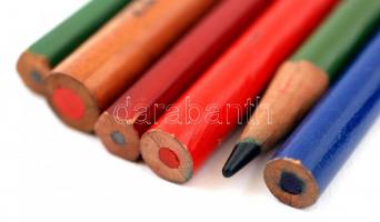 cca 1930-40 Grafit és színes ceruzák,klf márkájú 6db, megkímélt állapotban