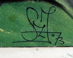 SZJ jelzéssel: Férfi portré. Akvarell, papír, 40×30 cm, hátoldalán két jelzés nélküli akvarell