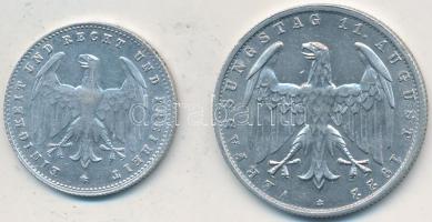 Németország / Weimari Köztársaság 1922A 3M Al + 1923G 200M Al T:2,2-
Germany / Weimar Republic 1922A...