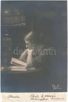 cca 1920 E. Owesén (Finnország): Tanulmány, aláírt vintage fotóművészeti alkotás, 10x14 cm