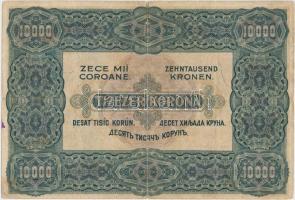 1920. 10.000K "Orell Füssli Zürich" piros sorozat- és sorszámmal T:III- szakadás