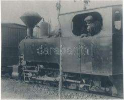 Sinka István: Kisvasúton kis mozdony, jelzetlen fotó, 18x22 cm