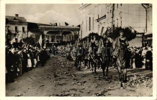 1940 Marosvásárhely, bevonulás / entry of the Hungarian troops 'vissza' So. Stpl