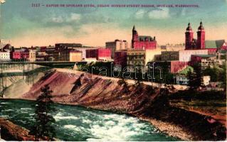 Spokane, Rapids on Spokane river, Monroe street bridge