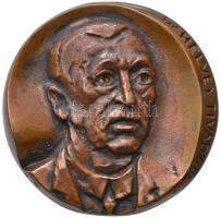 Mladonyiczky Béla (1936-1995) 1988. "Dr. Helvey Tivadar / Törzsgárdatagságért" Br emlékérem (86mm) T:2,2-