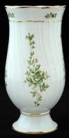 Hollóháza Erika váza, matricás, jelzett, hibátlan, 24cm