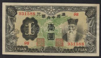 Kína/Central Bank of Manchukuo 1937. 1Y T:I