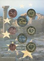 Ciprus 2004. 1c + 2c + 5c + 10c + 20c + 50c + 1€ + 2€ próbaveretek, szettben, dí...