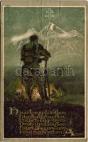 Magyar Hiszekegy / Hungarian soldier, irredenta litho (fa)