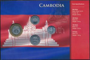 Kambodzsa 1994. 50R-500R (4xklf) forgalmi szett papírtokban T:1
Cambodia 1994. 50 Riels - 500 Riels ...