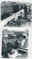 cca 1930 Szeged, Széchenyi tér, Kerny István (1879-1963) hagyatékában levő 2 db vintage negatívról készült későbbi nagyítás, 13x15 cm