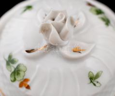 Hollóháza Erika ékszertartó, matricás, jelzett, hibátlan, m:8,5cm