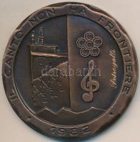 Olaszország / Bergamo / Clusone 1982. "3. Nemzetközi Kórusfesztivál" Br emlékérem eredeti ...