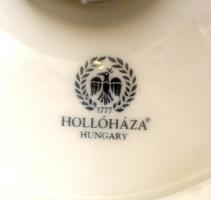 Hollóháza Erika gyertyatartó, matricás, jelzett, hibátlan, m:14cm
