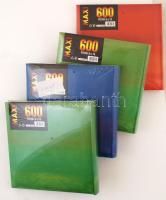 4 db Maxi fotóalbum, darabonként 600 férőhellyel 9×13-as formátumú fényképeknek, bontatlan csomagolásban