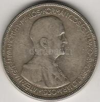 1930. 5P Ag "Horthy jobbra" T:2/3