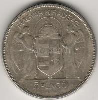 1930. 5P Ag "Horthy jobbra" T:2/3