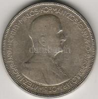 1930. 5P Ag "Horthy jobbra" T:2/3