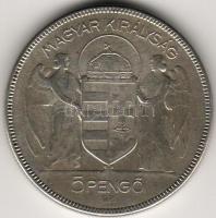 1930. 5P Ag "Horthy jobbra" T:2/3