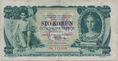 Csehszlovákia 1931. 100K T:III
Czechoslovakia 1931. 100 Korun C:F
Krause 23