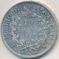 Franciaország 1965. 10Fr Ag T:2,2- felületi karc France 1965. 10 Francs Ag C:XF,VF slightly scratched