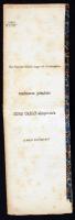 1877 Szolnok vármegye alispánja, Sipos Orbán jelentése a megye közállapotáról 8p.