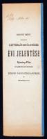 1878 Szolnok város polgármester Gyömörey Félix polgármester évi jelentése a város közállapotáról 16p.