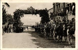 Dés, Bevonulás / entry of the Hungarian troops 'Dév visszatért' So. Stpl