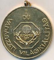 Olcsai Kiss Zoltán (1895-1981) 1971. "Vadászati Világkiállítás I. Díj" aranyozott Br emlék...