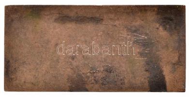 Búza Barna (1920-2010) DN "Zalai Kőolajipari Vállalat 20 év" Br plakett (74x155mm) T:2-