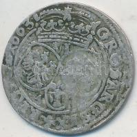 Lengyel Királyság 1663. 6Gr Ag "János Kázmér" (4.2g) T:3 Poland 1663. 6 Groschen Ag "Johann Casimir" (4.2g) C:F