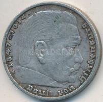 Német 3. Birodalom 1935A 5M Ag "Hindenburg" T:2,2-
German Third Reich 1935A 5 Marks Ag &qu...