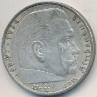 Német 3. Birodalom 1936A 5M Ag "Hindenburg" T:2,2- 
German Third Reich 1936A 5 Marks Ag &q...