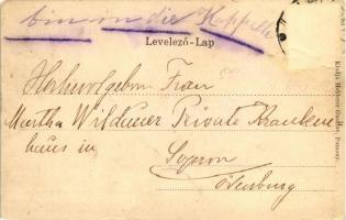 Pozsony, Justi-part, vadászház; kiadja Holderer Gusztáv / Justibank, Jägerhauschen (Rb)