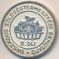 1973. "Kecskemét 1973 / Országos Zöldségtermesztési Bemutató II. díj" ezüstözött Br díjére...