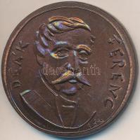 Ifj. Szlávits László (1959-) DN "Deák Ferenc / Emlékül a Magyar Honvédségtől" Br emlékérem (38,5mm) T:1-,2