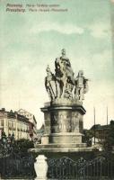 Pozsony, Mária Terézia szobor, Savoy szálló / statue, hotel